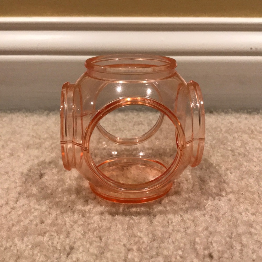 Square tunnel extension for habitrail hamster cage